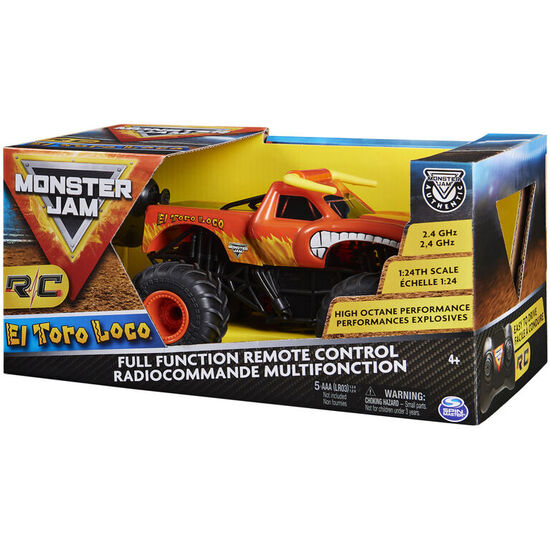 COCHE RADIO CONTROL TORO LOCO RC MONSTER JAM 1:24 image 1