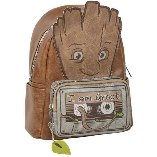 MOCHILA CASUAL MODA APLICACIONES GUARDIANS OF THE GALAXY GROOT image 0