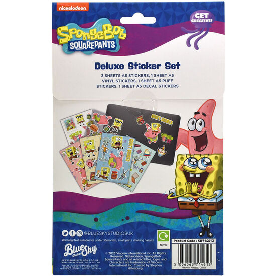 SET PEGATINAS BOB ESPONJA image 0