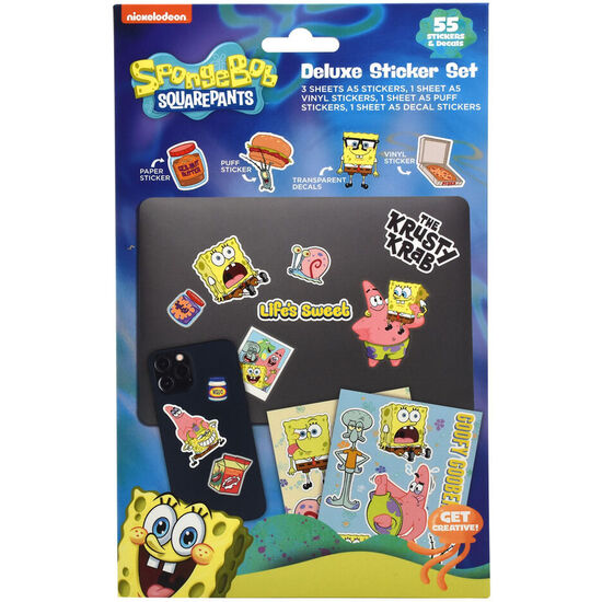 SET PEGATINAS BOB ESPONJA image 1
