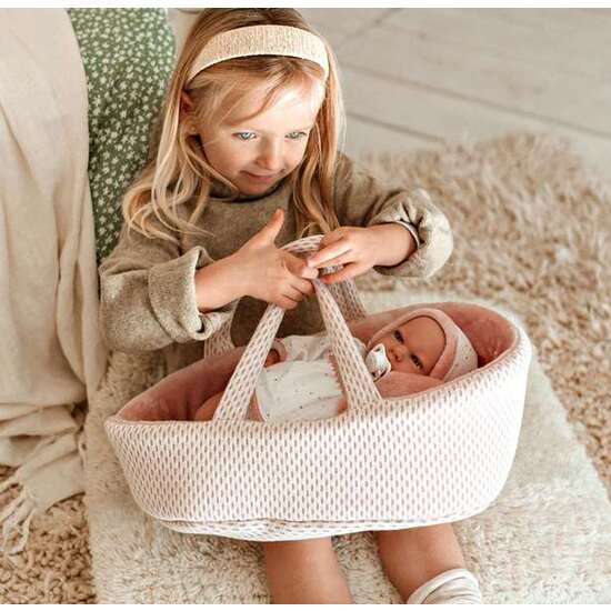 MUÑECA ELEGANCE 40 CM ANDIE ROSA C/CAPAZO C/MECAMISMO LLORO TRY ME image 4