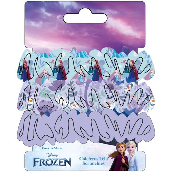 ACCESORIOS PELO COLETERO DE TELA 3 PIEZAS FROZEN image 0
