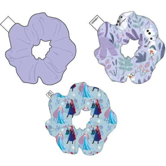 ACCESORIOS PELO COLETERO DE TELA 3 PIEZAS FROZEN image 1