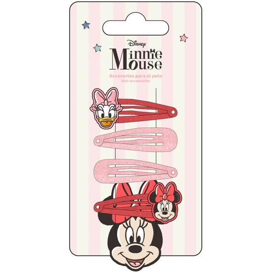 ACCESORIOS PELO CLIPS 4 PIEZAS MINNIE image 0