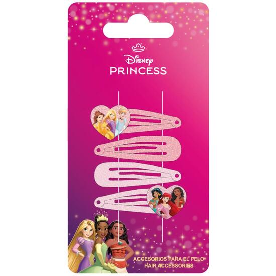 ACCESORIOS PELO CLIPS 4 PIEZAS PRINCESS image 0