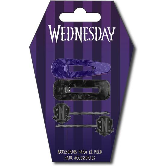 ACCESORIOS PELO CLIPS 4 PIEZAS WEDNESDAY image 0