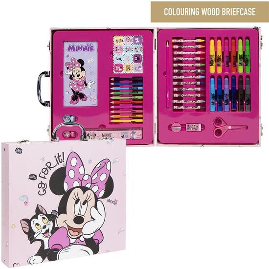 SET PAPELERÍA COLOREABLE MALETÍN MINNIE image 0