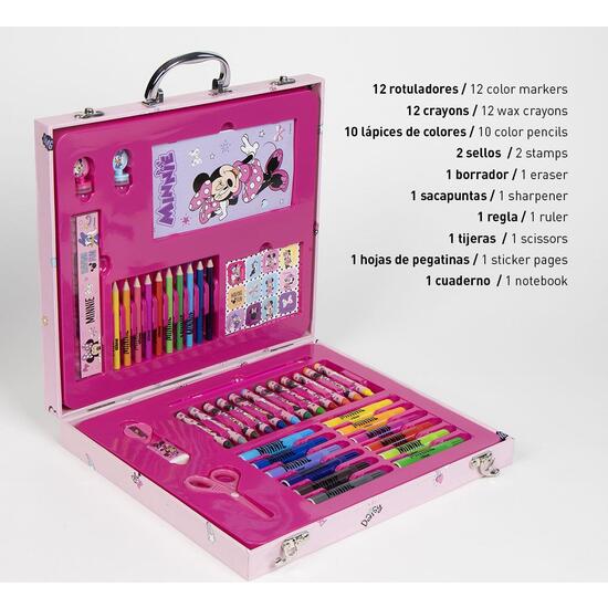 SET PAPELERÍA COLOREABLE MALETÍN MINNIE image 1