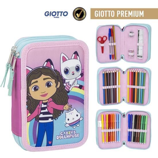 PLUMIER CON ACCESORIOS GIOTTO GABBY´S DOLLHOUSE image 0