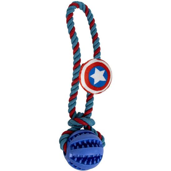 JUGUETE PARA PERRO CUERDA AVENGERS CAPITAN AMERICA image 0