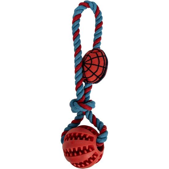 JUGUETE PARA PERRO CUERDA SPIDERMAN image 1