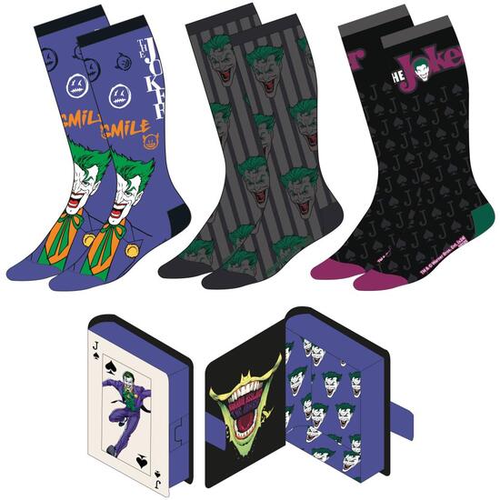PACK CALCETINES 3 PIEZAS BATMAN JOKER image 0
