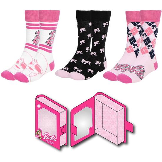PACK CALCETINES 3 PIEZAS BARBIE image 0