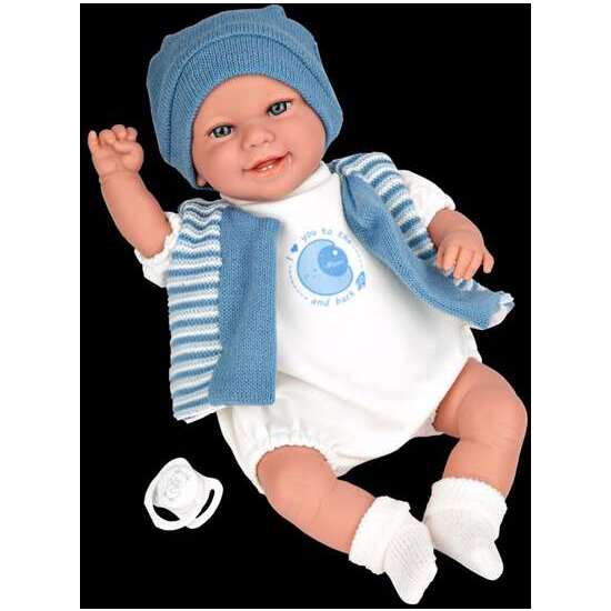 MUÑECA ELEGANCE 35 CM BABYTO AZUL C/MECANISMO RISA TRY ME image 1