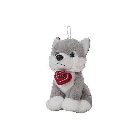 PELUCHE HUSKY CORAZÓN 28 CM image 0