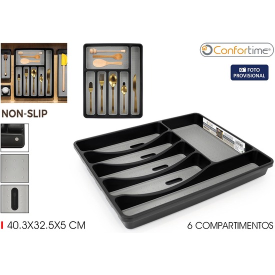 ORG.CUBIERTOS PP NON-SLIP 40.3X32.5 CONFORTIME image 1