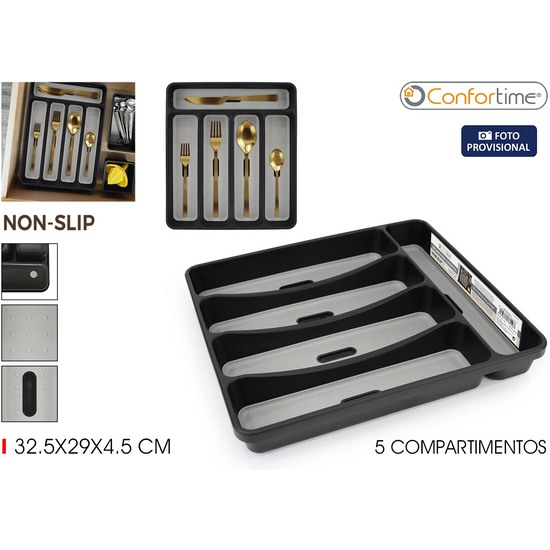 ORG. CUBIERTOS PP NON-SLIP 32.5X29 CONFORTIME image 1
