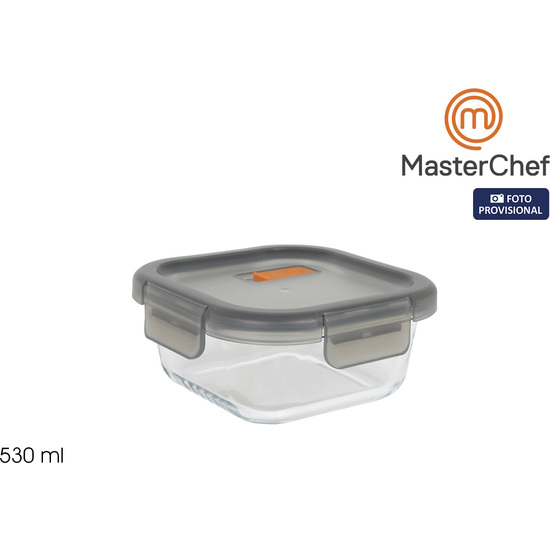 FIAMBRERA HERMETICA CUADRADA 530ML MASTERCHEF image 0
