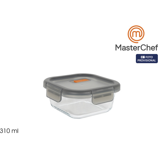 FIAMBRERA HERMETICA CUADRADA 310ML MASTERCHEF image 0