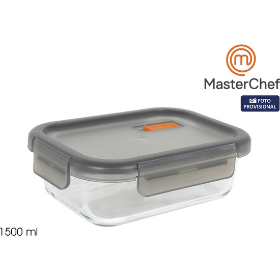 FIAMBRERA HERMETICA RECTANGULAR 1500ML MASTERCHEF image 0