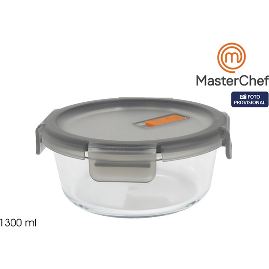 FIAMBRERA HERMETICA REDONDA 1300ML MASTERCHEF image 0