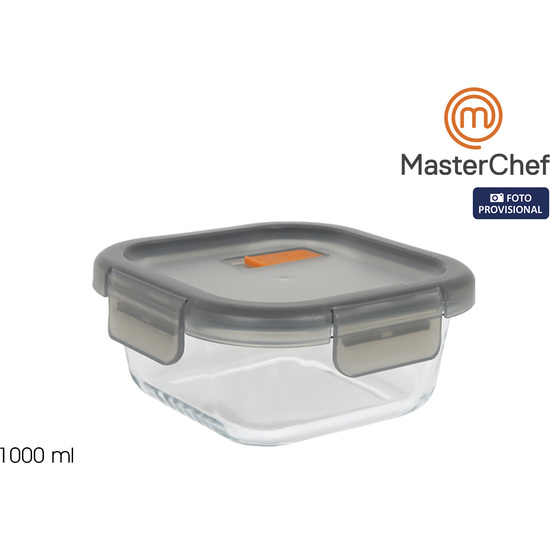 FIAMBRERA HERMETICA CUADRADA 1100ML MASTERCHEF image 0