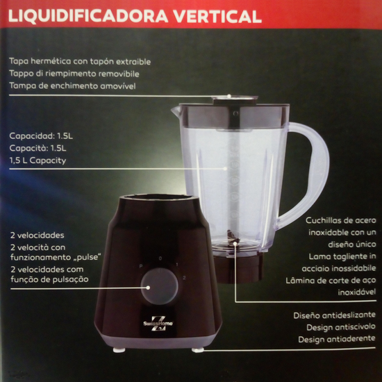 BATIDORA DE VASO 1.5L 300W image 4