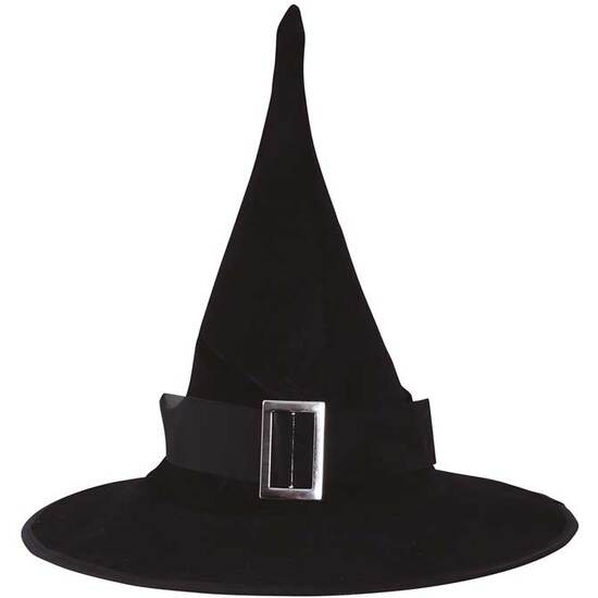 SOMBRERO BRUJA TERCIOPELO C/HEVILLA image 0