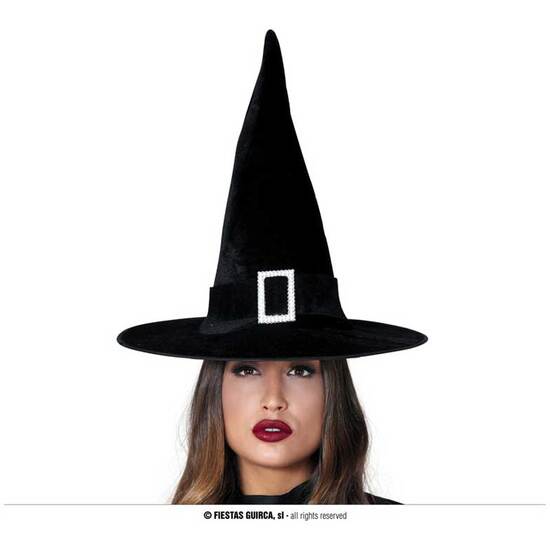 SOMBRERO BRUJA TERCIOPELO C/HEVILLA image 1