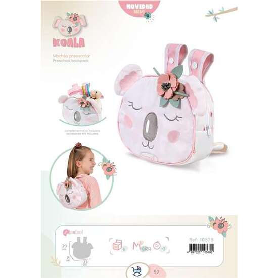 MOCHILA  SENCILLA KOALA 20X8X23 CM image 0