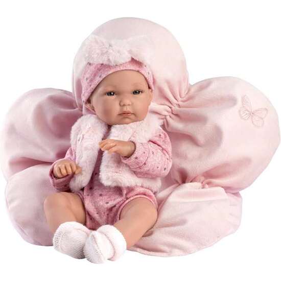 MUÑECA BIMBA 35 CM CON COJIN ROSA SIN MECANISMO 35CM image 1