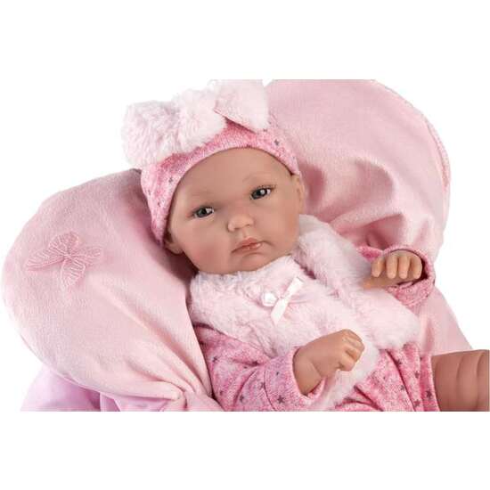 MUÑECA BIMBA 35 CM CON COJIN ROSA SIN MECANISMO 35CM image 4