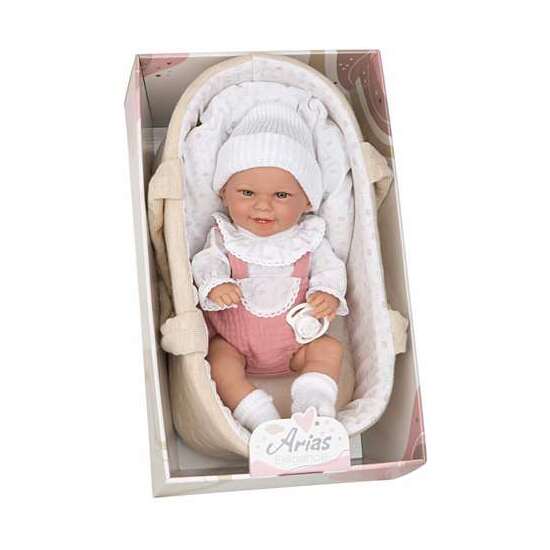 MUÑECA ELEGANCE 33 CM BABYTO ROSA C/CAPAZO (CUERPO VINYL, SEXO NIÑA) image 0