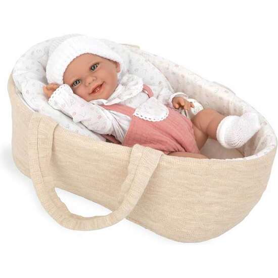 MUÑECA ELEGANCE 33 CM BABYTO ROSA C/CAPAZO (CUERPO VINYL, SEXO NIÑA) image 1