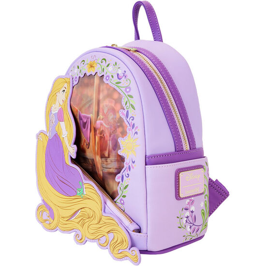 MOCHILA LENTICULAR RAPUNZEL DISNEY LOUNGEFLY 26CM image 2