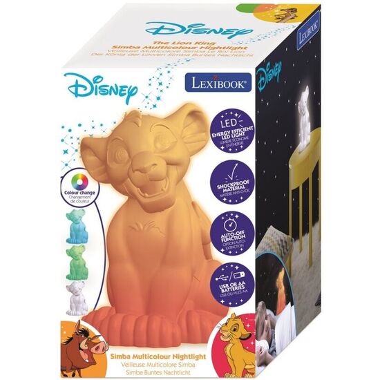 LAMPARA 3D SIMBA EL REY LEON DISNEY image 0