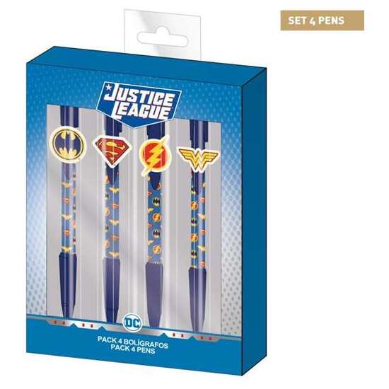 BOLÍGRAFO PACK X4 JUSTICE LEAGUE
 image 0