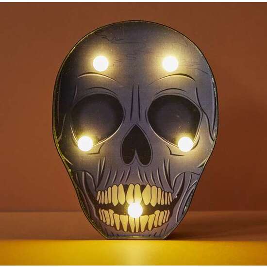 MARQUESINA CALAVERA CON LUZ 19,5X16 CM image 1