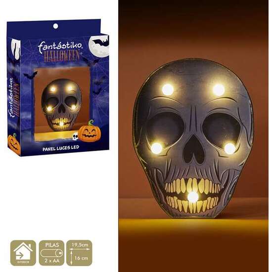MARQUESINA CALAVERA CON LUZ 19,5X16 CM image 2