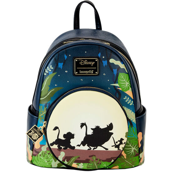 MOCHILA 30TH ANNIVERSARY HAKUNA MATATA REY LEON DISNEY LOUNGEFLY 26CM image 0