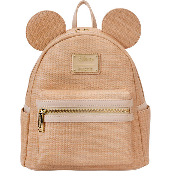 MOCHILA STRAW MICKEY DISNEY LOUNGEFLY 26CM image 0