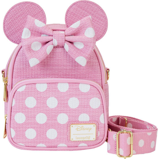 MOCHILA STRAW MINNIE DISNEY LOUNGEFLY 20CM image 0