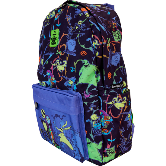 MOCHILA NYLON PESADILLA ANTES DE NAVIDAD DISNEY LOUNGEFLY 43CM image 0