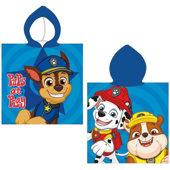PONCHO MICROFIBRA PAW PATROL image 0