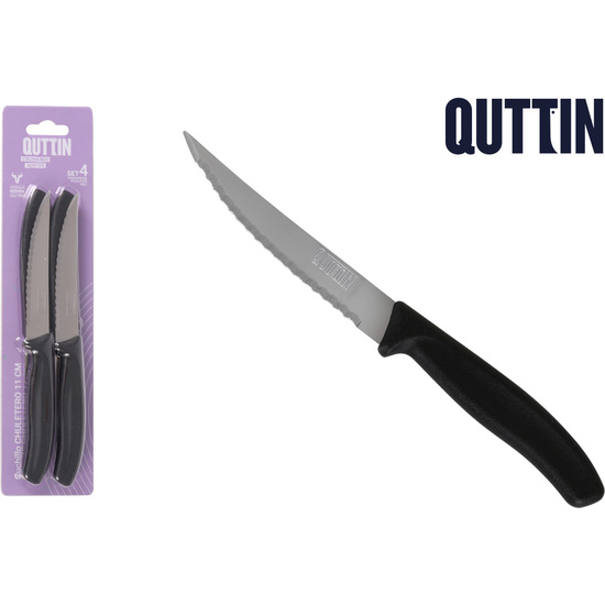 #-72-SET 4PZS CUCHILLOS BISTEC SIERRA 11CM image 0