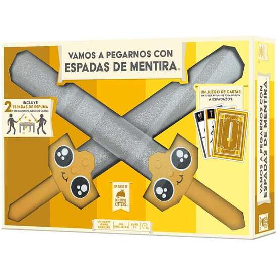 JUEGO VAMOS A PEGARNOS CON ESPADAS DE MENTIRA. INCLUYE 2 ESPADAS DE ESPUMA. image 0