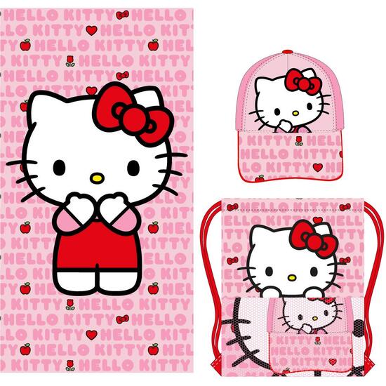 TOALLA SET SAQUITO HELLO KITTY image 0