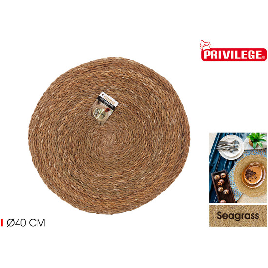 SALVAMANTEL SEAGRASS REDONDO 40CM PRIVILEGE image 2