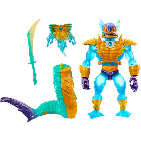 FIGURA MER-MAN TURTLES OF GRAYSKULL MASTERS OF THE UNIVERSE 14CM image 1