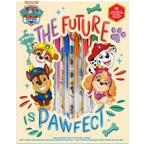 SET PAPELERIA CUADERNO + BOLIGRAFOS DE GEL PATRULLA CANINA PAW PATROL image 0